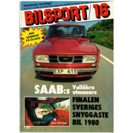 Bilsport nr 16  1980