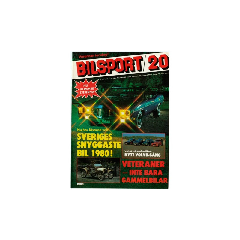 Bilsport nr 20  1980