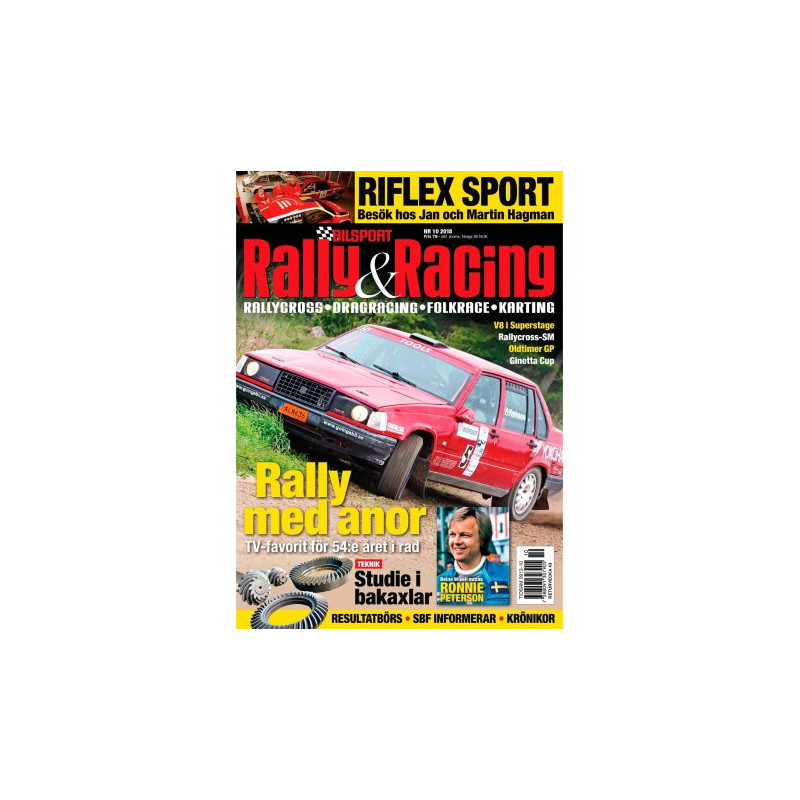 6 nr (1 dubbelnr) Bilsport Rally&Racing