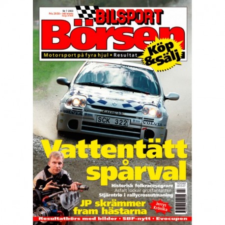 Bilsport Börsen nr 7  2003