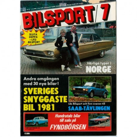Bilsport nr 7  1981