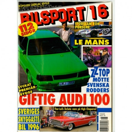 Bilsport nr 16  1996