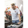Bilsport T-shirt 3 små logos (vit)
