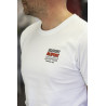 Bilsport T-shirt 3 små logos (vit)